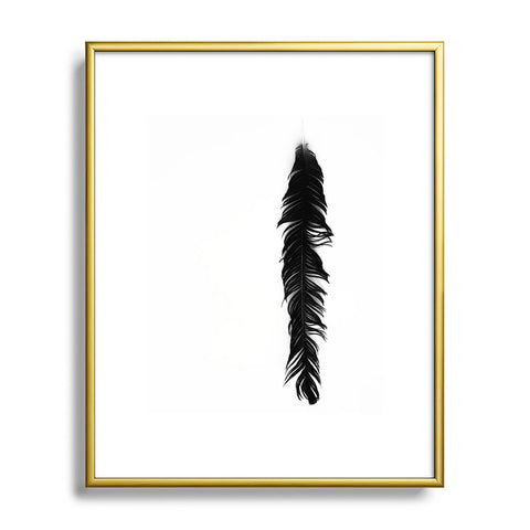 Krista Glavich Black Feather Metal Framed Art Print