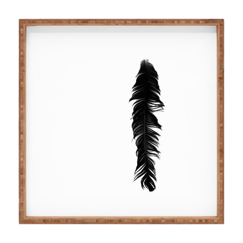 Krista Glavich Black Feather Square Tray