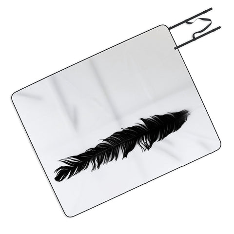 Krista Glavich Black Feather Picnic Blanket