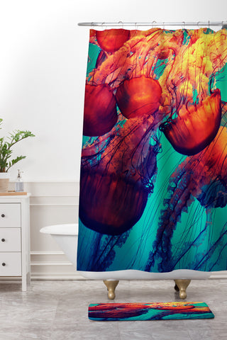 Krista Glavich Jellyfish 7 Shower Curtain And Mat