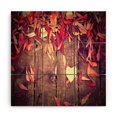 Krista Glavich Leaf Love Wood Wall Mural