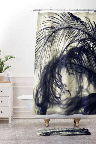 Krista Glavich Plumes Shower Curtain And Mat