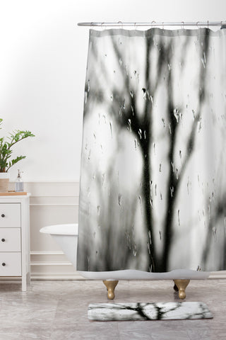 Krista Glavich Rainy Window Shower Curtain And Mat