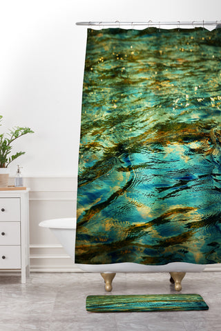 Krista Glavich Ripples Shower Curtain And Mat