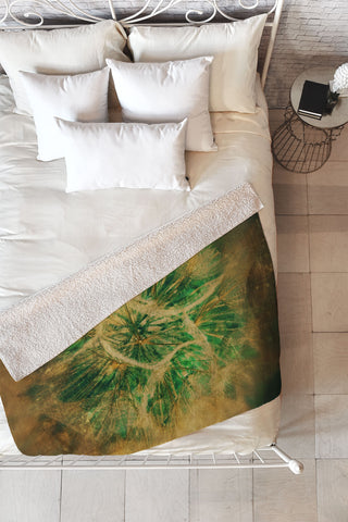 Krista Glavich Salsify Fleece Throw Blanket