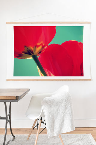 Krista Glavich Tulips and Sky Art Print And Hanger