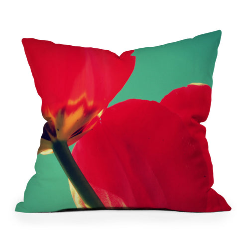 Krista Glavich Tulips and Sky Throw Pillow