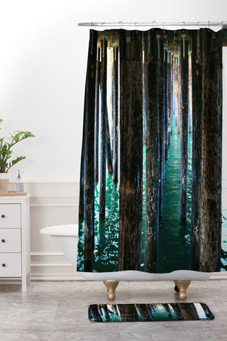 Krista Glavich Under The Pier Shower Curtain And Mat