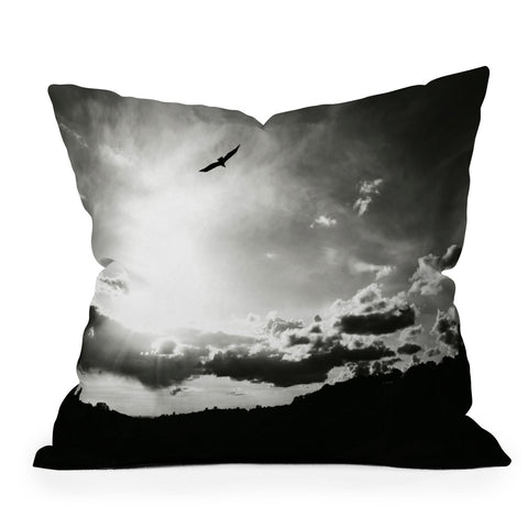Krista Glavich Vulture Sunset Throw Pillow