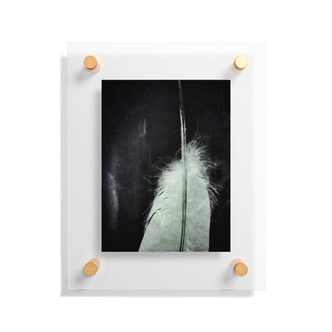 Krista Glavich White Feather Floating Acrylic Print
