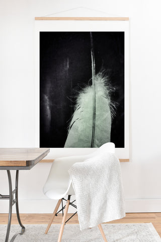Krista Glavich White Feather Art Print And Hanger