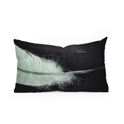 Krista Glavich White Feather Oblong Throw Pillow
