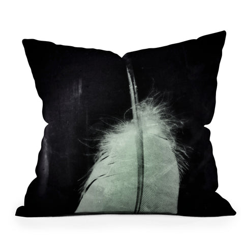 Krista Glavich White Feather Throw Pillow