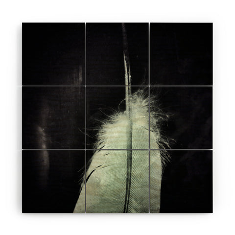 Krista Glavich White Feather Wood Wall Mural