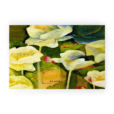 Land Of Lulu Alaska Flowers Welcome Mat