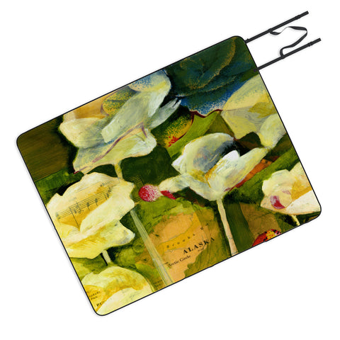 Land Of Lulu Alaska Flowers Picnic Blanket