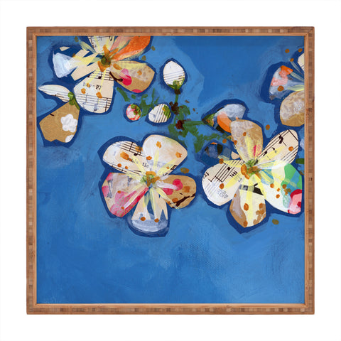 Land Of Lulu Apple Blossoms 2 Square Tray