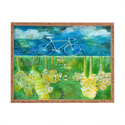 Land Of Lulu Go Have Some Fun Rectangular Tray