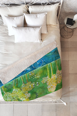 Land Of Lulu Go Have Some Fun Fleece Throw Blanket