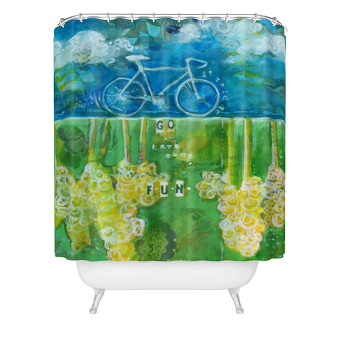 Land Of Lulu Go Have Some Fun Shower Curtain