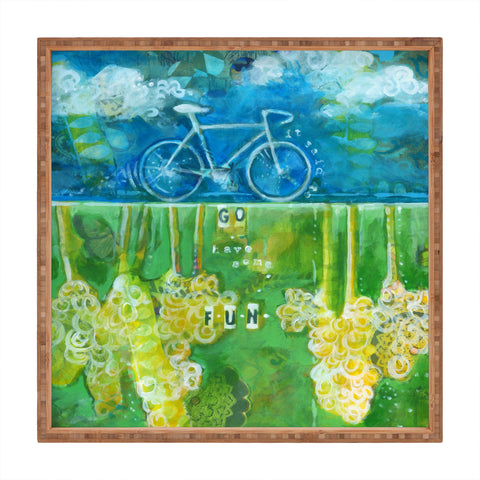 Land Of Lulu Go Have Some Fun Square Tray