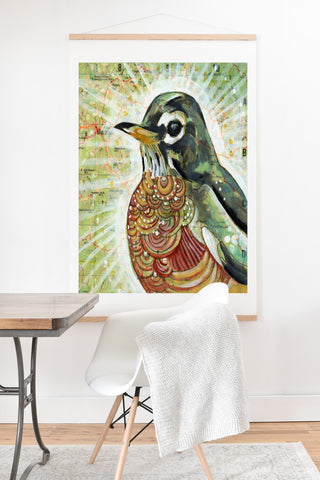 Land Of Lulu Hello Spring Art Print And Hanger