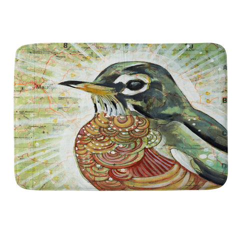 Land Of Lulu Hello Spring Memory Foam Bath Mat