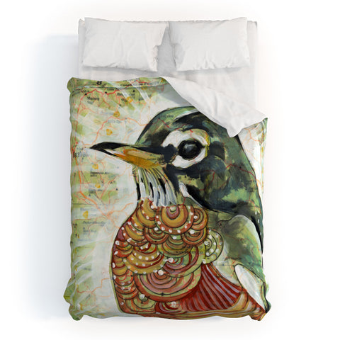 Land Of Lulu Hello Spring Duvet Cover