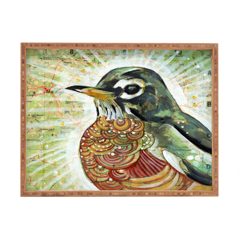 Land Of Lulu Hello Spring Rectangular Tray