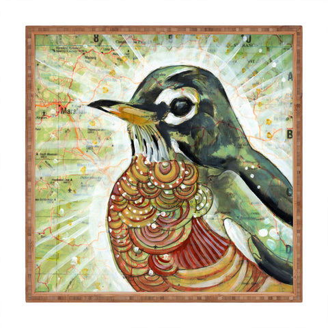 Land Of Lulu Hello Spring Square Tray