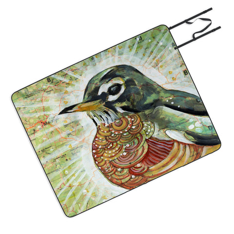 Land Of Lulu Hello Spring Picnic Blanket