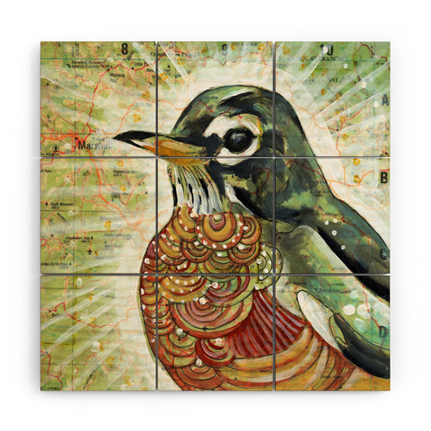 Land Of Lulu Hello Spring Wood Wall Mural