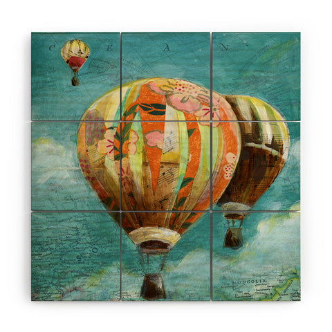 Land Of Lulu Herd Of Balloons 1 Wood Wall Mural
