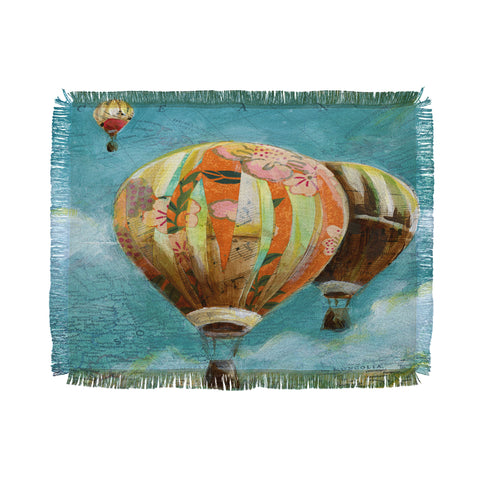 Land Of Lulu Herd Of Balloons 1 Throw Blanket