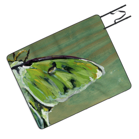 Land Of Lulu Luna Moth Picnic Blanket