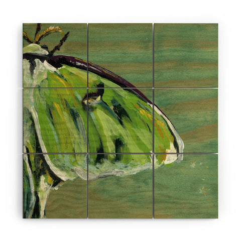 Land Of Lulu Luna Moth Wood Wall Mural