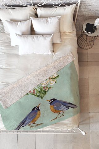 Land Of Lulu Spring Song Fleece Throw Blanket