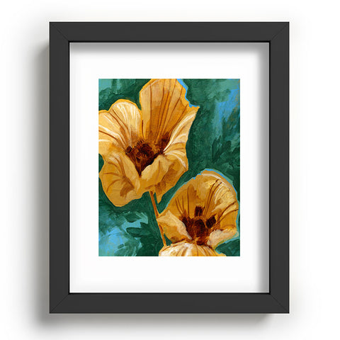 Land Of Lulu Two Flowers Recessed Framing Rectangle