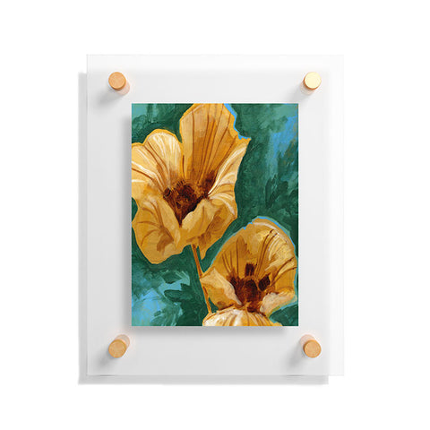 Land Of Lulu Two Flowers Floating Acrylic Print