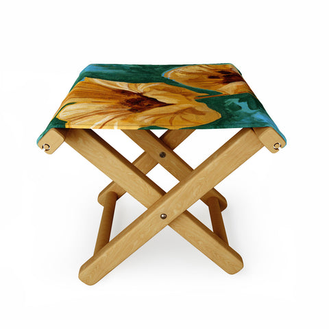 Land Of Lulu Two Flowers Folding Stool