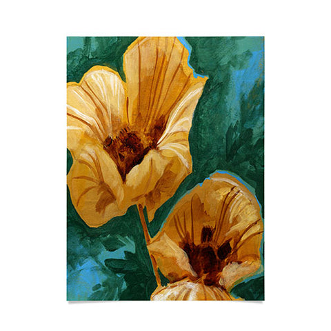 Land Of Lulu Two Flowers Poster