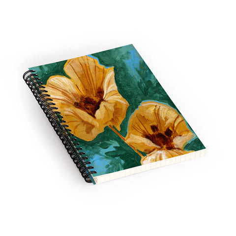 Land Of Lulu Two Flowers Spiral Notebook