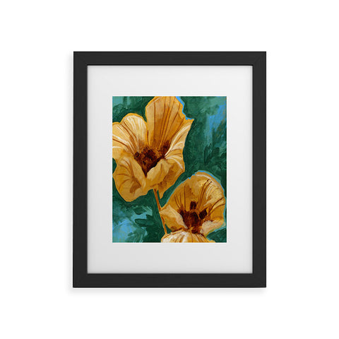Land Of Lulu Two Flowers Framed Art Print