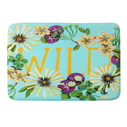 Land Of Lulu Wildflower Memory Foam Bath Mat