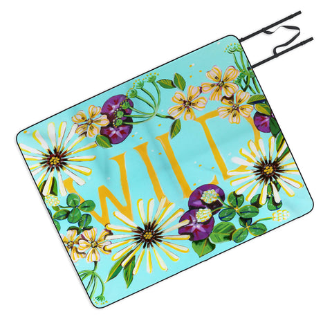 Land Of Lulu Wildflower Picnic Blanket