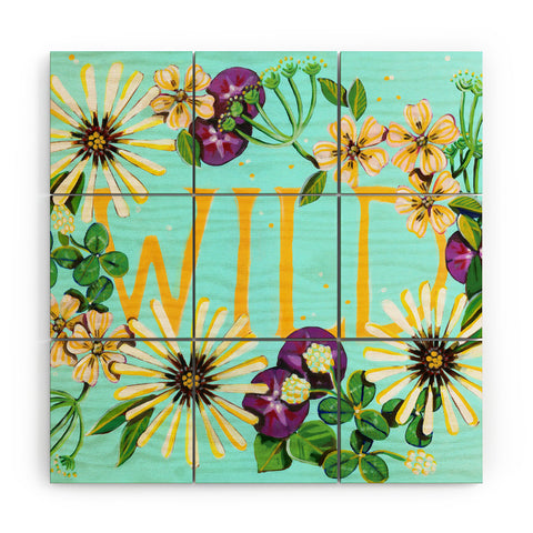 Land Of Lulu Wildflower Wood Wall Mural