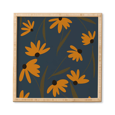 Lane and Lucia Autumn Floral Pattern Framed Wall Art