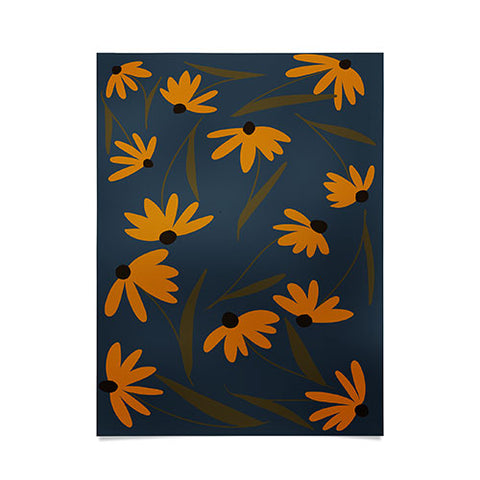 Lane and Lucia Autumn Floral Pattern Poster