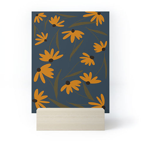 Lane and Lucia Autumn Floral Pattern Mini Art Print