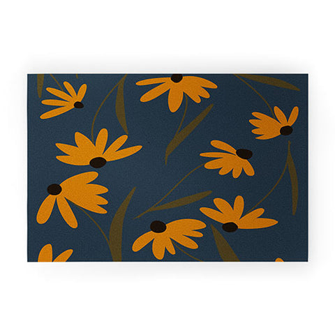 Lane and Lucia Autumn Floral Pattern Welcome Mat